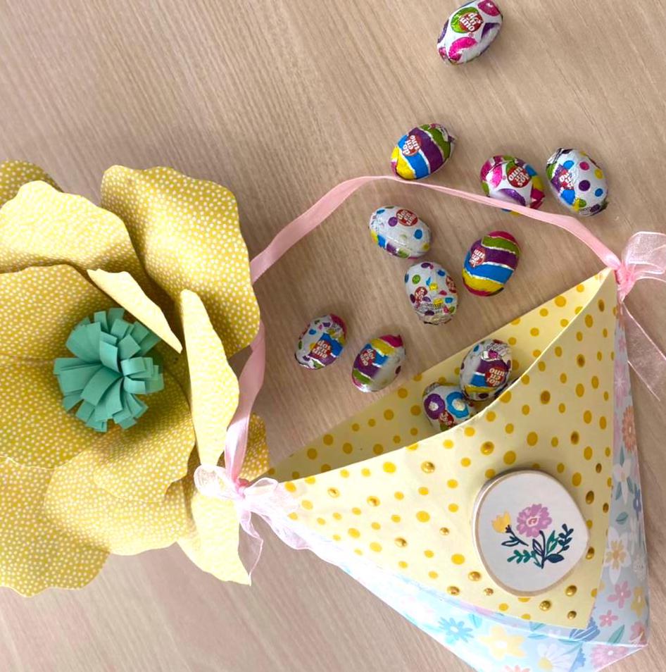 Tutorial canastilla de Pascua de Papel