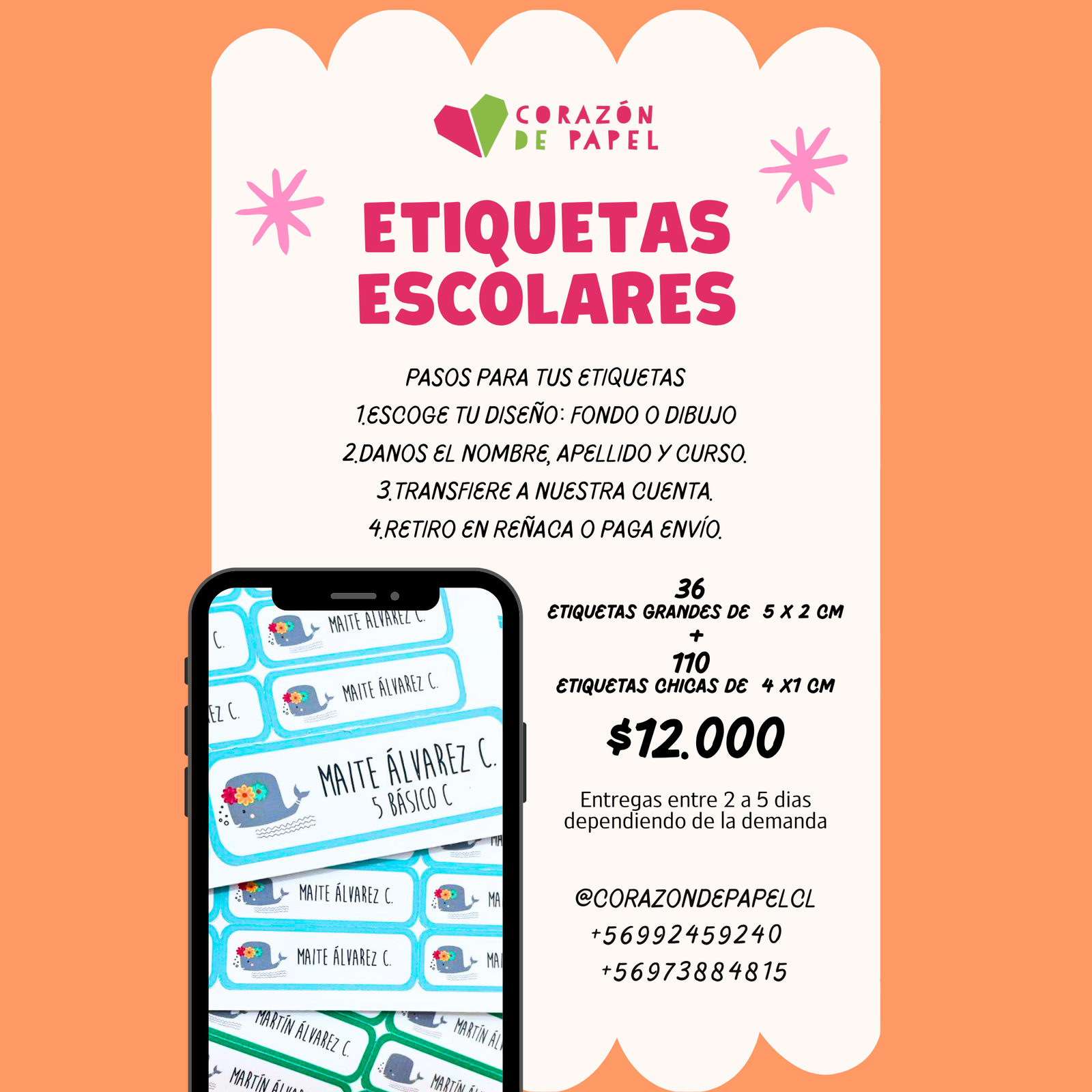 Etiquetas personalizadas