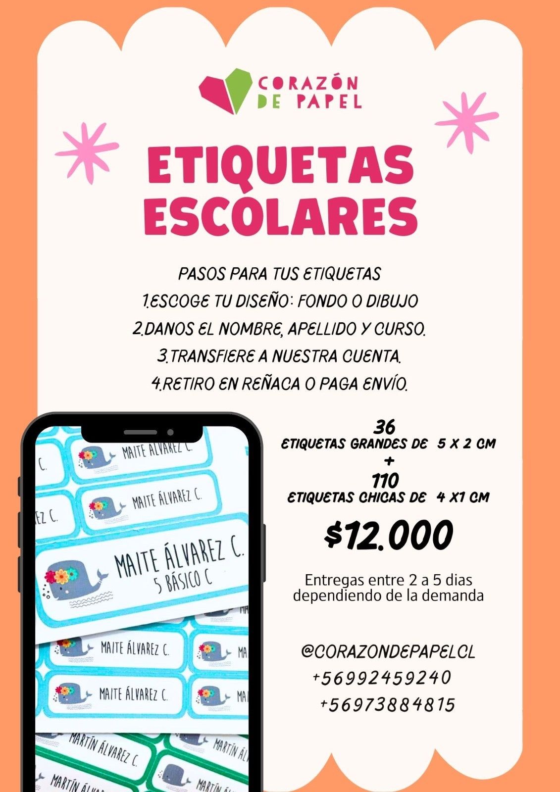 Etiquetas personalizadas