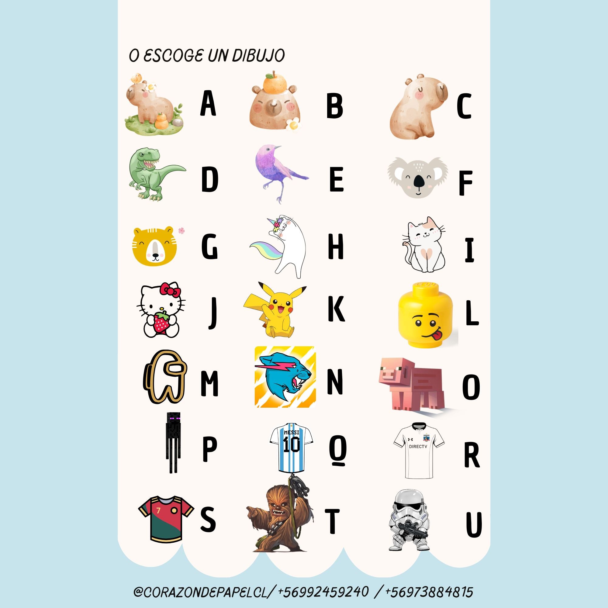 Etiquetas personalizadas