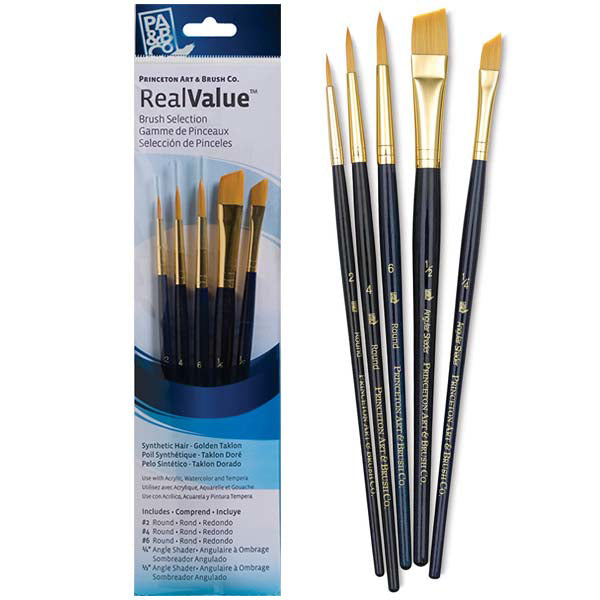 Set 5 Pinceles Princeton RealValue- Serie 9100