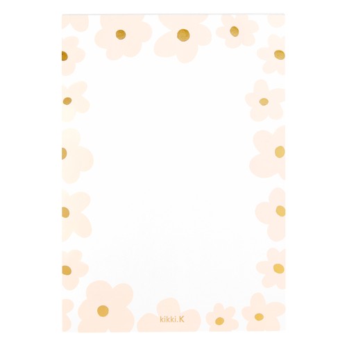 A5 block: Floral Ballet Pink 