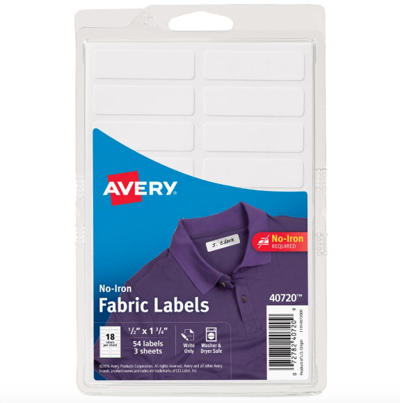 Etiquetas para marcar ropa sin plancha- Avery