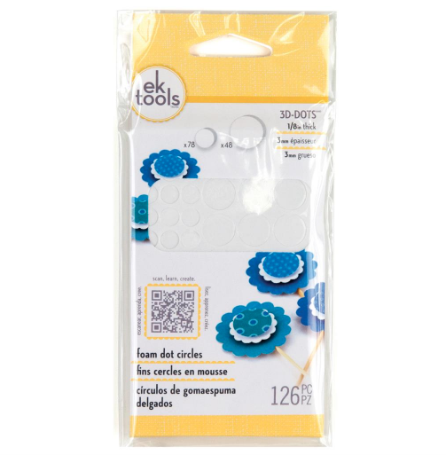 3D dots Espuma adhesiva doble cara - Ek tools