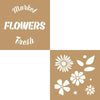 Stencil 8x8 Deco art- Venta de flores