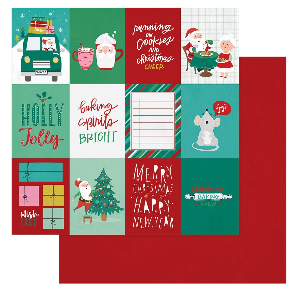 Cartulina 12x12 doble cara Christmas Cheer- 4