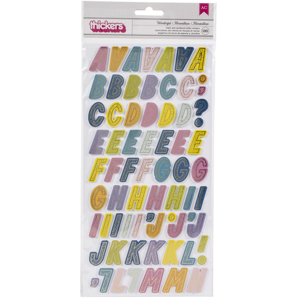 Thickers Stickers de letras - Wonders
