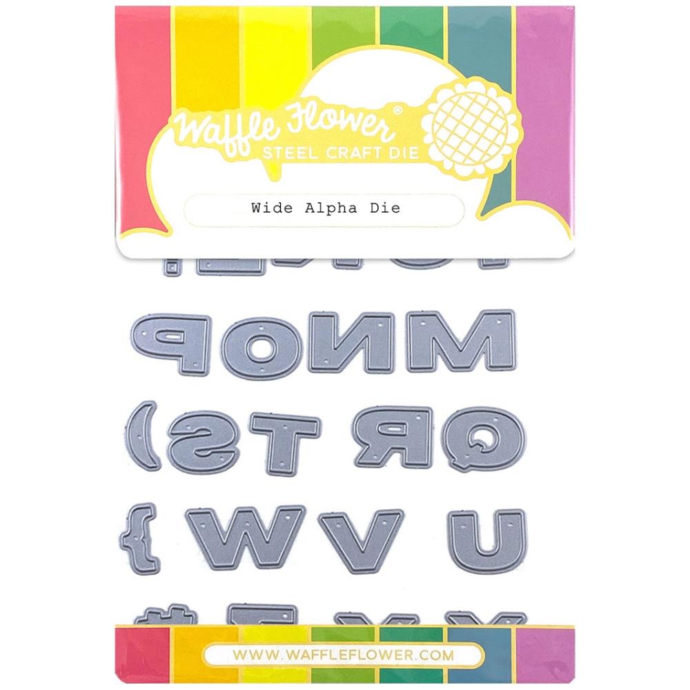 Matriz de corte Waffle flower- Letras gruesas