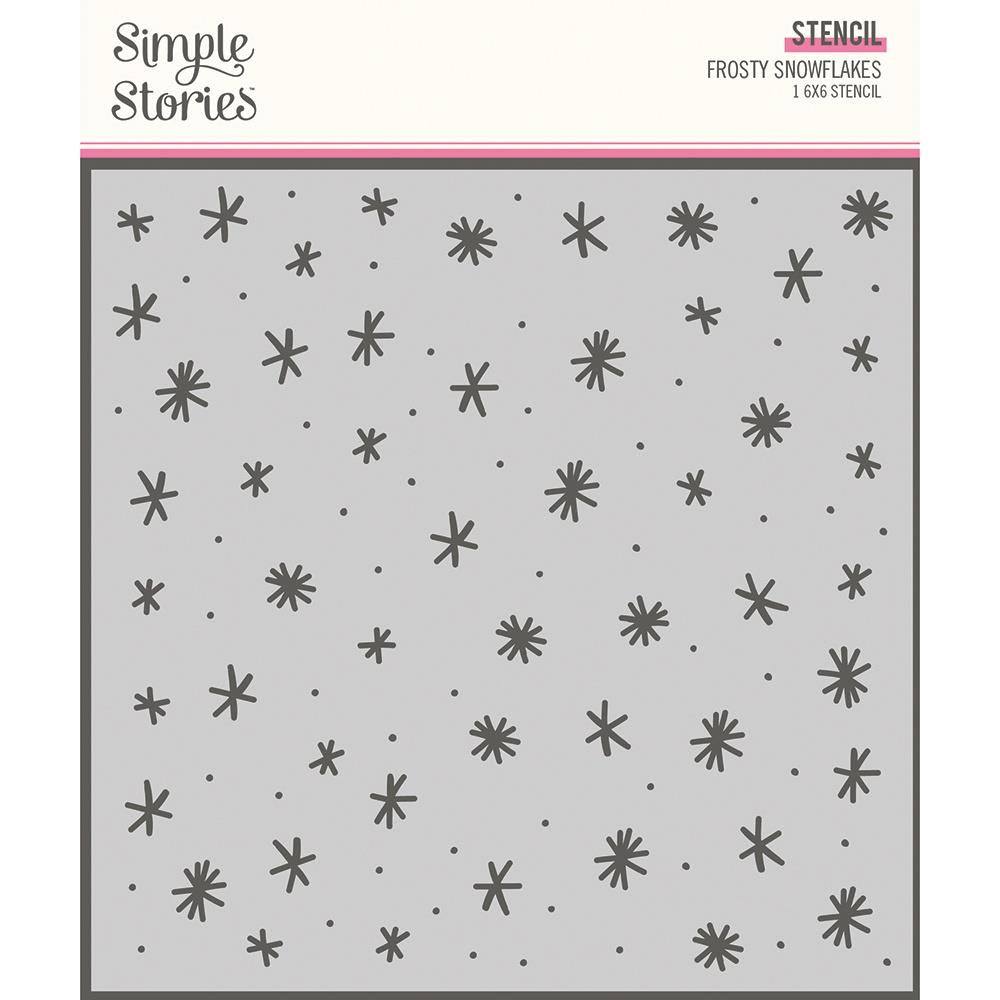 Stencil 6x6 Simple stories- Copos de nieve