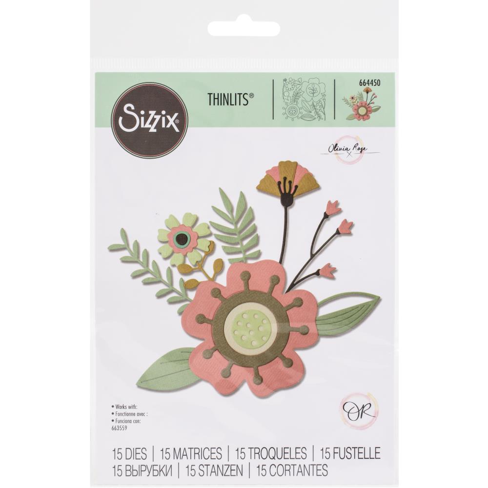 Matriz de corte Sizzix Thinlits- Flores creativas