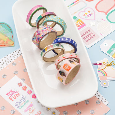 Set de 8 Washi Tape -Life's a Party