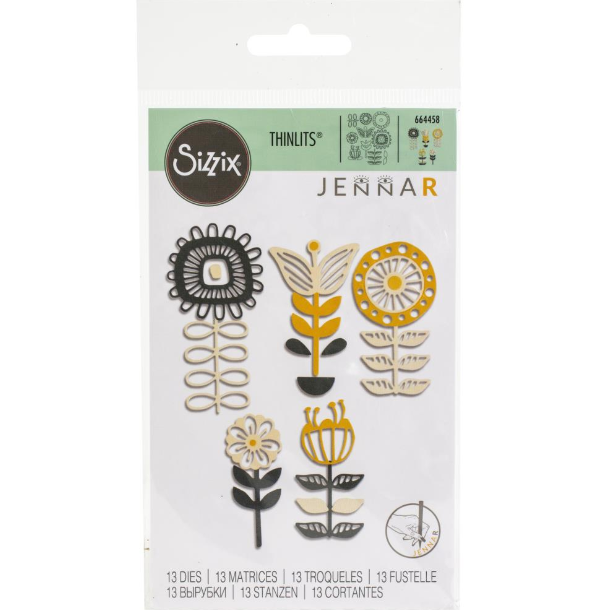 Matriz de corte - Flores apilables