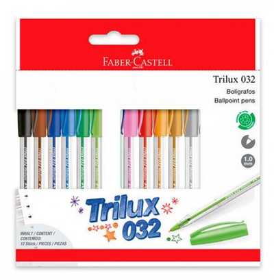 Bolígrafo Trilux 032-  12 colores