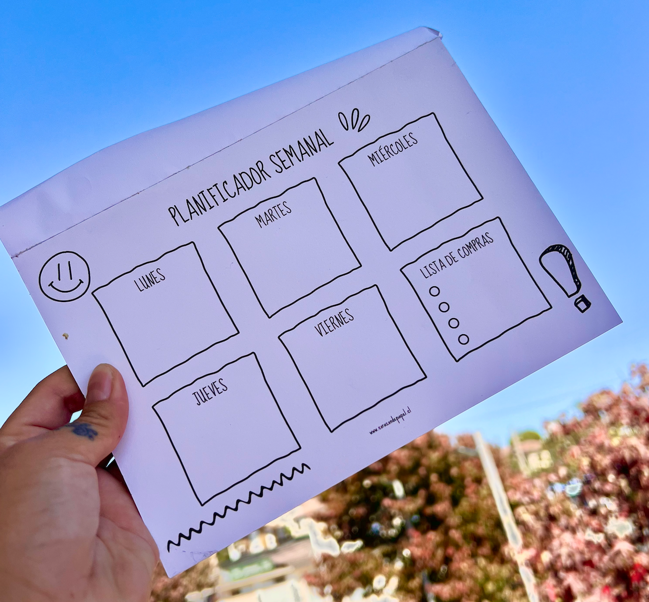 Calendario de escritorio - happy