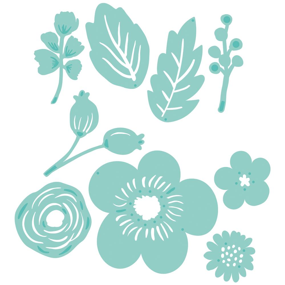 Matriz de corte Kaisercraft - Floral cluster