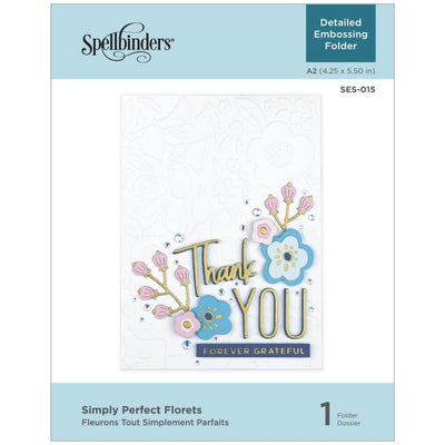 Matriz de embossing Spellbinders- Simply Perfect Florets