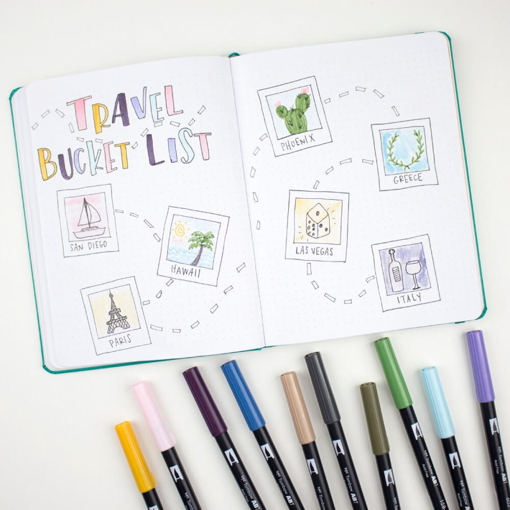 TOMBOW DUAL Set 10 colores - Desert flora