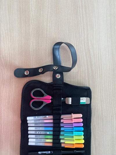 Estuche para 38 lápices- Negro