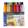 Set 24 Colores Plumón Acuarelable Koi Coloring Brush