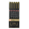 Set Pigma Micron Sakura Black Barrel 100 años 5 Grosores Negro