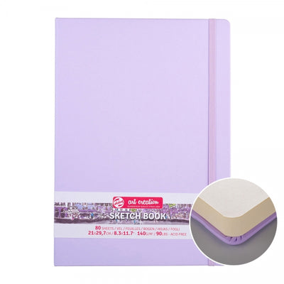 Libreta Sketchbook Art Creation 140gr 80h - Violeta Pastel- 21x27,9 cm