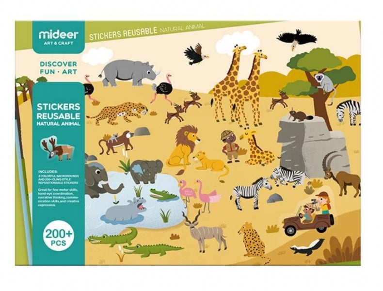 Stickers reusables - animales