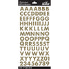 Sticko Stickers- Alfabeto glitter dorado futura