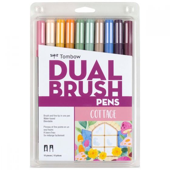 TOMBOW DUAL Set 10 colores - Cottage